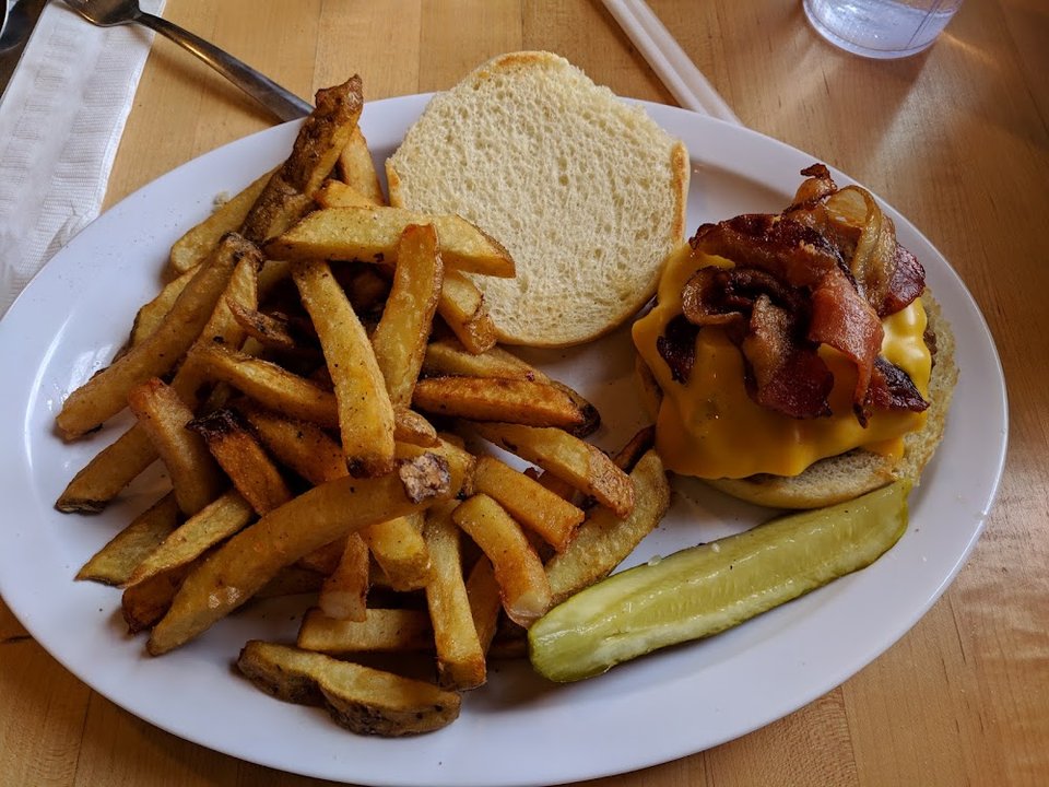 Bacon Cheese Burger Side of Fries
